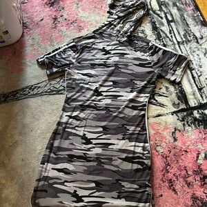 Camo hooded dress